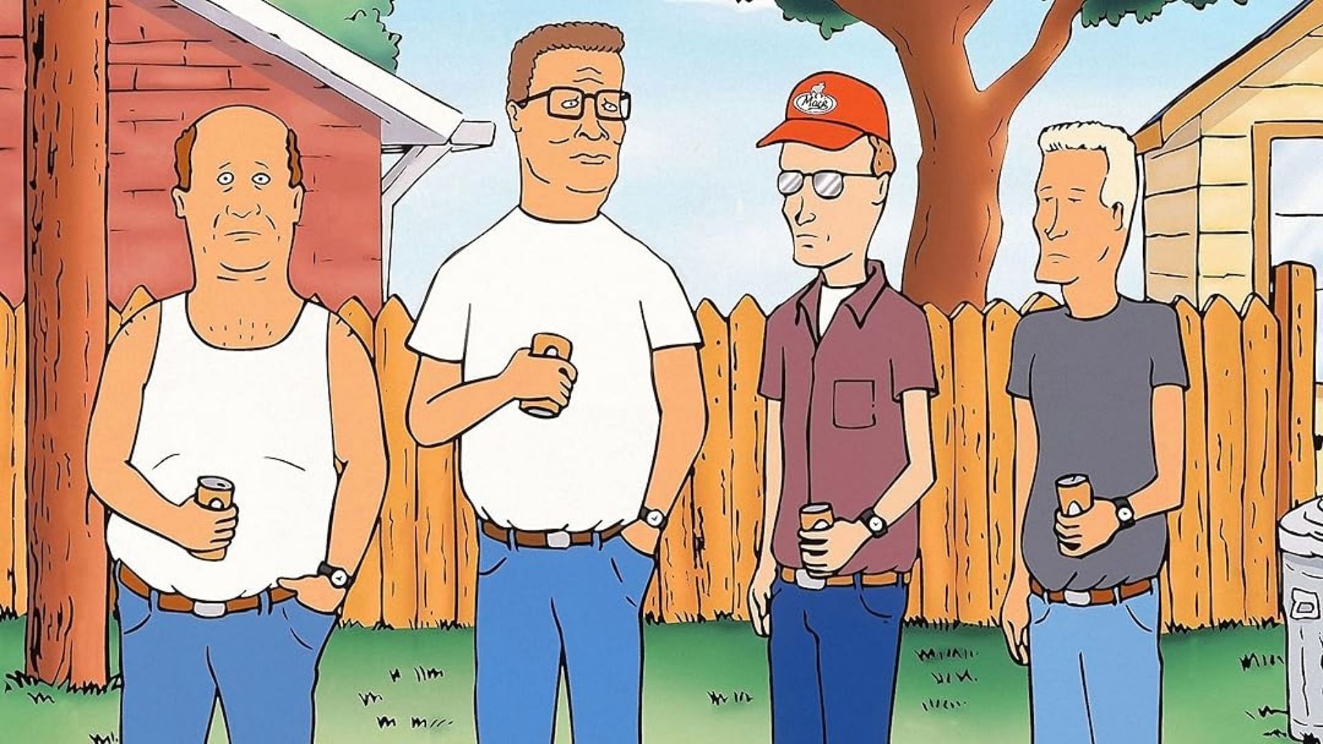 The crew steals Dale's lawn mower (Image via Prime Video)